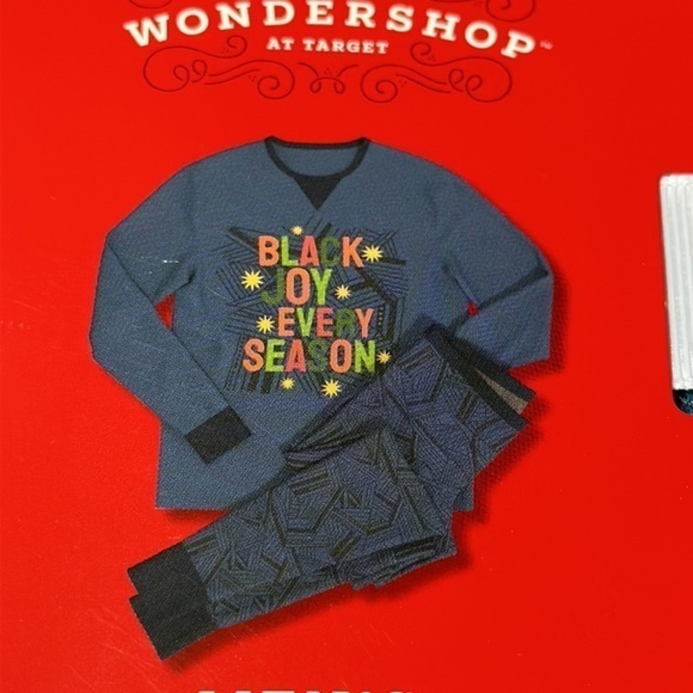 Wondershop Men’s Black Joy Every Season Long Sleeve Holiday Pajamas Size XXL